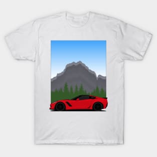 Z06 mountain Red T-Shirt